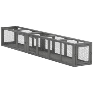 Cat Tunnel, Outdoor Cat Enclosure with Combinable Design, 8 Doors, 98" Kitty Toys for House, Window, Cage