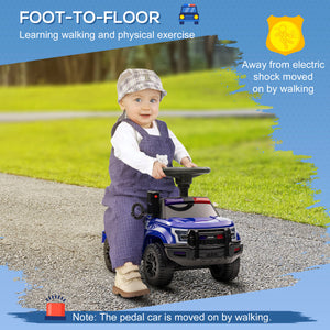Aosom Kids Ride On Sliding Car with Hidden Under Seat Storage, Foot-to-Floor Design