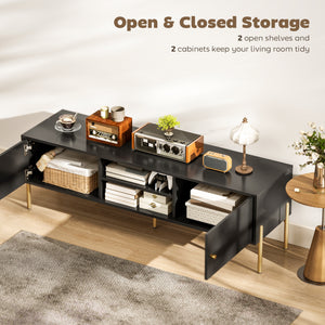TV Stand for TVs up to 65", Entertainment Center with 2 Open Shelves – view 4