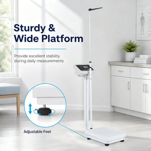 Digital Height and Weight Scale with Height Rod 400 lbs & LED Display view 9