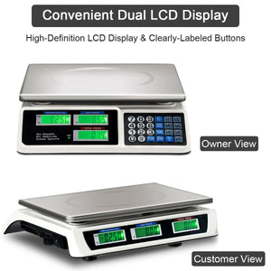 66 lbs Electronic Price Computing Scale with LCD Screen Display view 5
