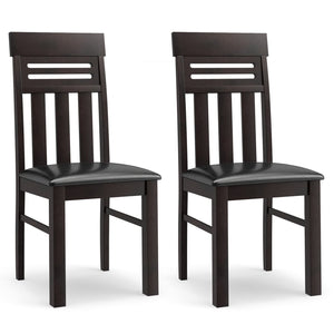 Dining Chairs High Back Dining Room Chairs Set of 2-Brown