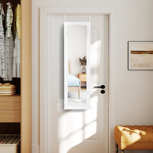 Door and Wall Mounted Armoire Jewelry Cabinet with Full-Length Mirror view 6