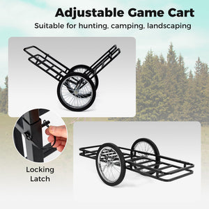Double-Layer Deer Cart with 20 Inch Rubber Wheels view 6