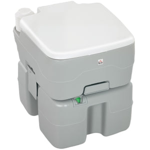 Outdoor Portable Travel Toilet Flushable Tank with Level Indicator 3 Way Pistol for Camping Boating Roadtripping 5.3 Gallon (20L)