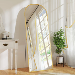 Arched Standing Mirror, 64" x 20" Full Length Mirror, Free Standing or Wall Mounted for Living Room – view 28
