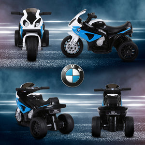 Aosom Kids Motorcycle, 6V Battery Powered Toddler Motorcycle with Headlight, Music, 3 Wheels Electric Motorcycle for Kids, Licensed BMW, Gift for Boys & Girls -