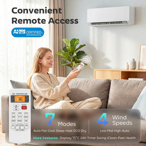 23000 BTU Mini Split Air Conditioner, 22 SEER2 230V Wifi Enabled Inverter AC Unit & Heat Pump Cools up to 1500 Sq. Ft