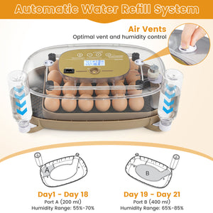 Egg Incubator with Temp and Humidity Control view 4