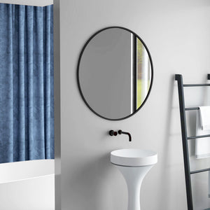 36" Round Mirror, Bathroom Wall Mirror with Metal Frame, Decorative Vanity Mirror for Living Room, Bedroom – view 6