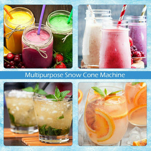 Electric Snow Cone Machine Ice Shaver Maker view 2