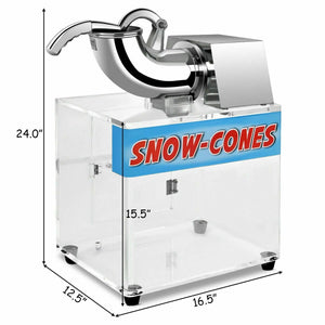 Electric Snow Cone Machine Ice Shaver Maker view 4