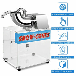 Electric Snow Cone Machine Ice Shaver Maker view 8
