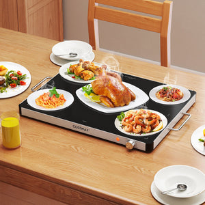 Electric Warming Food Warmer with Adjustable Temperature Control and Overheat Protection view 3