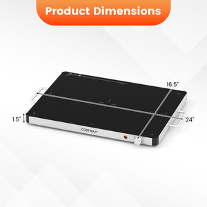 Electric Warming Food Warmer with Adjustable Temperature Control and Overheat Protection view 5