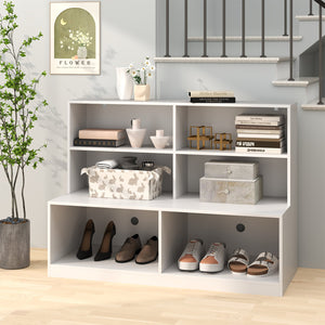 Entryway Shoe Cabinet with 2 Anti-tipping Kits-White view 3