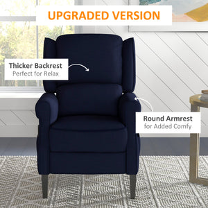 Push Back Recliner Chair, Vibration Massage Recliner for Living Room with Extendable Footrest, Remote – view 3