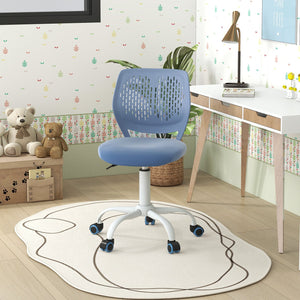 Ergonomic Children Study Chair with Adjustable Height-Blue view 2