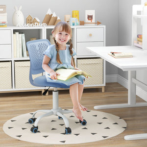 Ergonomic Children Study Chair with Adjustable Height-Blue view 3