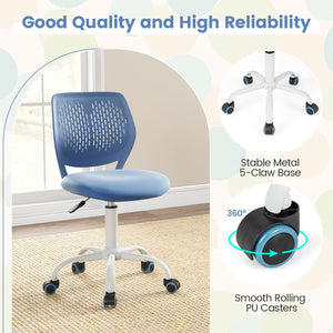 Ergonomic Children Study Chair with Adjustable Height-Blue view 6