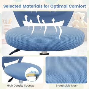 Ergonomic Children Study Chair with Adjustable Height-Blue view 7