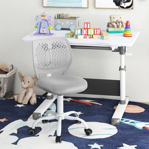 Ergonomic Children Study Chair with Adjustable Height-Gray view 2