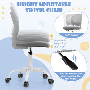 Ergonomic Children Study Chair with Adjustable Height-Gray view 5