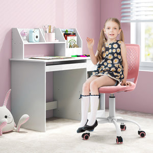 Ergonomic Children Study Chair with Adjustable Height-Light Pink view 3
