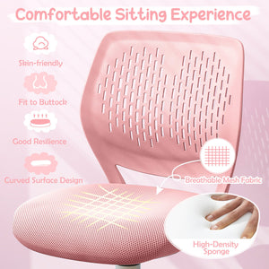Ergonomic Children Study Chair with Adjustable Height-Light Pink view 7