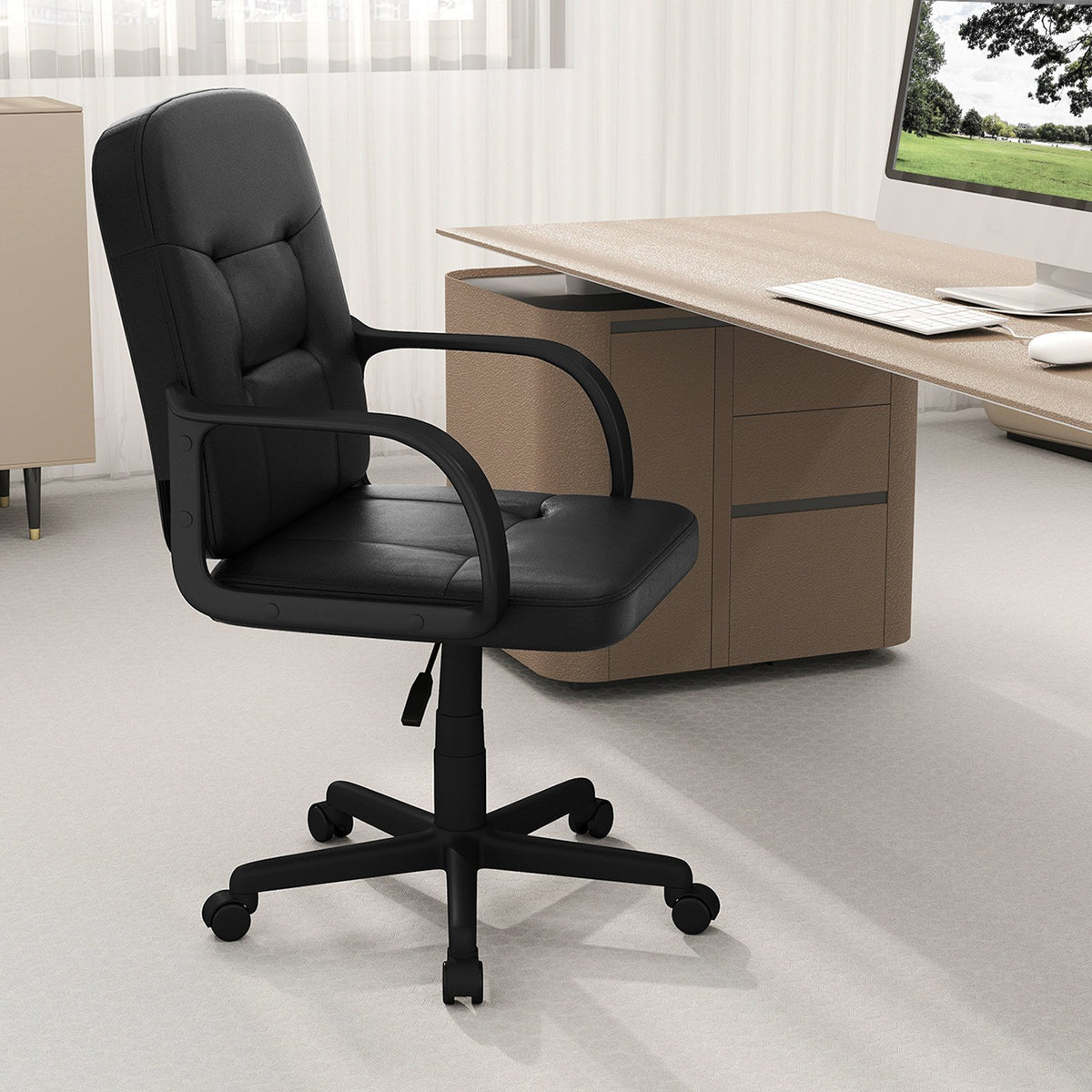 Ergonomic Office Chair with 360-degree Wheels view 2