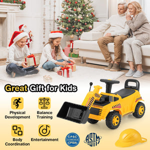 Excavator Digger Toy with Adjustable Bucket-Yellow view 4