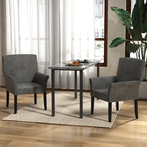 Executive Guest Chair Reception Waiting Room Arm Chair-Gray view 3
