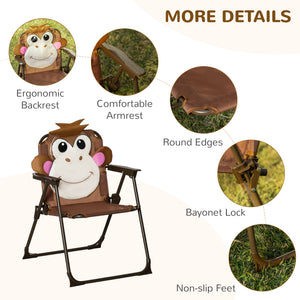Kids Folding Picnic Table and Chair Set Pattern Outdoor Garden Patio Backyard with Removable & Height – view 5