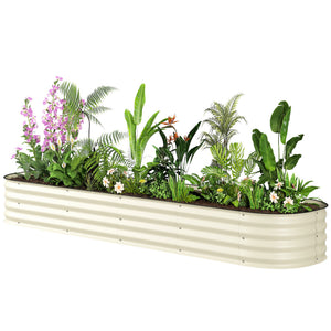 4.9 x 2 x 1ft Galvanized Raised Garden Bed Kit, Metal Planter Box with Safety Edging, Black – view 50