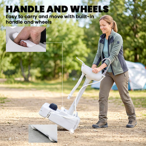 Portable Camping Sink — Hand Wash Station Basin with Recovery Tank, Soap Dispenser and Towel Holder