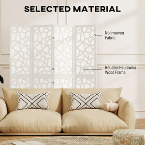 4 Panel Room Divider, 5.6 FT Lightweight Folding Privacy Screen with Geometric Pattern for Living Room – view 11