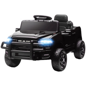 Qaba 12V Ride on Car, Licensed Dodge RAM 3500 Electric Vehicle with Remote Control, Suspension for 3-5 Years