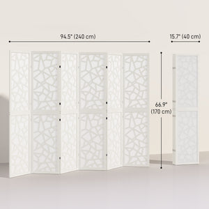 4 Panel Room Divider, 5.6 FT Lightweight Folding Privacy Screen with Geometric Pattern for Living Room – view 23