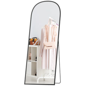 Arched Standing Mirror, 64" x 20" Full Length Mirror, Free Standing or Wall Mounted for Living Room – view 15