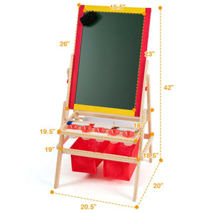Flip-Over Double-Sided Kids Art Easel view 5