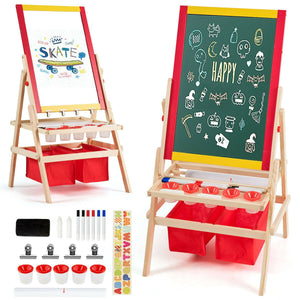 Flip-Over Double-Sided Kids Art Easel view 6