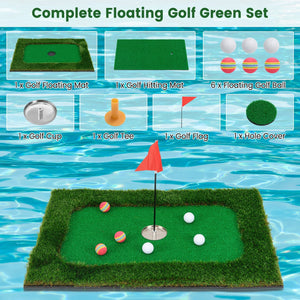 Floating Golf Green for Pool with 6 Golf Balls and Golf Flag view 8