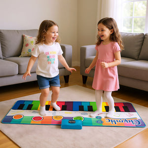 Floor Piano Dance Mat for Kids Musical Playmat with 8 Instrument Sounds view 2