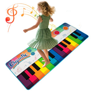 Floor Piano Dance Mat for Kids Musical Playmat with 8 Instrument Sounds view 4