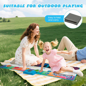 Floor Piano Dance Mat for Kids Musical Playmat with 8 Instrument Sounds view 8