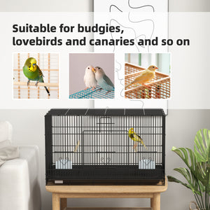 Birdcage for Canaries, Lovebirds Finches, Budgie Cage with Removable Tray, Bottom Mesh Panel – view 6