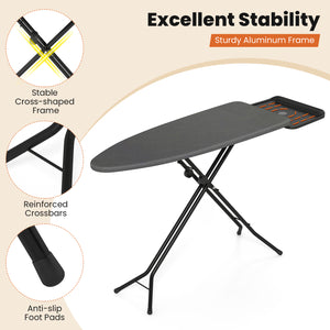Foldable Full Size Ironing Board with Collapsible Iron Rest for Laundry Room view 8