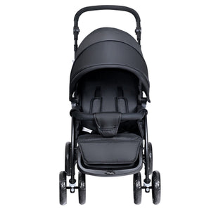 Foldable Lightweight Front Back Seats Double Baby Stroller-Black view 5