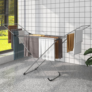 Folding Clothes Drying Rack with Adjustable Wings for Indoor and Outdoor Use view 3