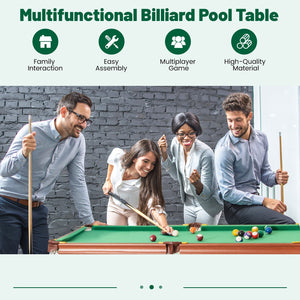 Folding Portable Billiards Table Game Set with Adjustable Foot Levelers view 8
